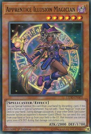 Apprentice Illusion Magician (LEDD-ENA03) - Legendary Dragon Decks 1st Edition Legendary Dragon Decks Yugioh Single  Squirtle Squad Card Shop.