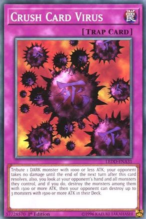 Crush Card Virus (LEDD-ENA31) - Legendary Dragon Decks 1st Edition Legendary Dragon Decks Yugioh Single  Squirtle Squad Card Shop.