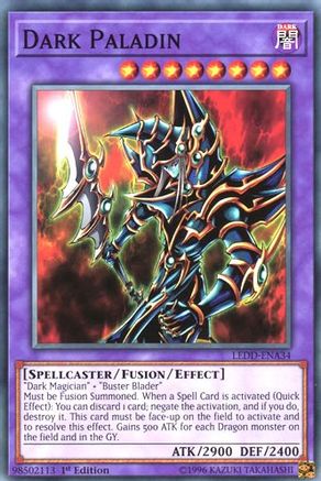 Dark Paladin (LEDD-ENA34) - Legendary Dragon Decks 1st Edition Legendary Dragon Decks Yugioh Single  Squirtle Squad Card Shop.