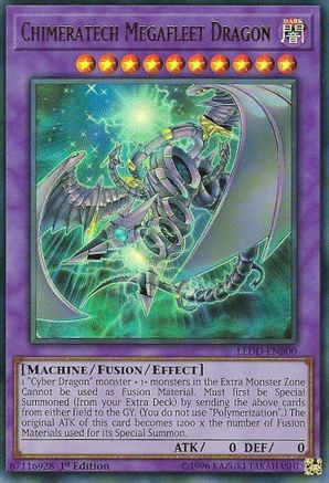 Chimeratech Megafleet Dragon (LEDD-ENB00) - Legendary Dragon Decks 1st Edition Legendary Dragon Decks Yugioh Single  Squirtle Squad Card Shop.