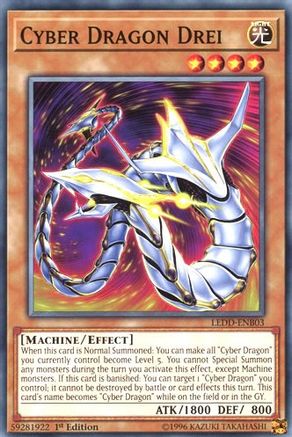 Cyber Dragon Drei (LEDD-ENB03) - Legendary Dragon Decks 1st Edition Legendary Dragon Decks Yugioh Single  Squirtle Squad Card Shop.