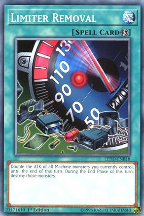 Limiter Removal (LEDD-ENB18) - Legendary Dragon Decks 1st Edition Legendary Dragon Decks Yugioh Single  Squirtle Squad Card Shop.