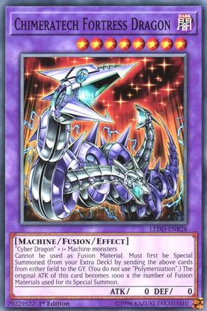 Chimeratech Fortress Dragon (LEDD-ENB28) - Legendary Dragon Decks 1st Edition Legendary Dragon Decks Yugioh Single  Squirtle Squad Card Shop.