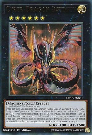 Cyber Dragon Infinity (LEDD-ENB31) - Legendary Dragon Decks 1st Edition Legendary Dragon Decks Yugioh Single  Squirtle Squad Card Shop.