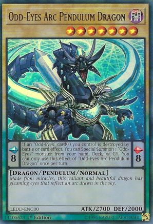 Odd-Eyes Arc Pendulum Dragon (LEDD-ENC00) - Legendary Dragon Decks 1st Edition Legendary Dragon Decks Yugioh Single  Squirtle Squad Card Shop.