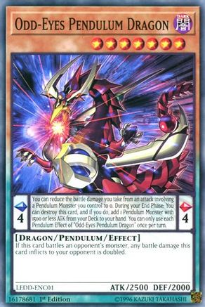 Odd-Eyes Pendulum Dragon (LEDD-ENC01) - Legendary Dragon Decks 1st Edition Legendary Dragon Decks Yugioh Single  Squirtle Squad Card Shop.