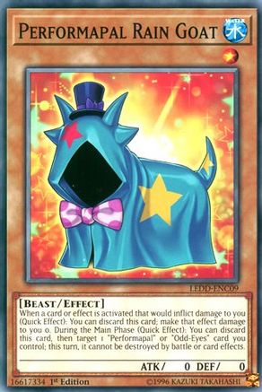 Performapal Rain Goat (LEDD-ENC09) - Legendary Dragon Decks 1st Edition Legendary Dragon Decks Yugioh Single  Squirtle Squad Card Shop.
