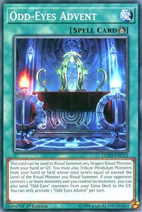 Odd-Eyes Advent (LEDD-ENC15) - Legendary Dragon Decks 1st Edition Legendary Dragon Decks Yugioh Single  Squirtle Squad Card Shop.