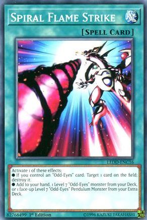 Spiral Flame Strike (LEDD-ENC16) - Legendary Dragon Decks 1st Edition Legendary Dragon Decks Yugioh Single  Squirtle Squad Card Shop.