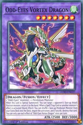 Odd-Eyes Vortex Dragon (LEDD-ENC27) - Legendary Dragon Decks 1st Edition Legendary Dragon Decks Yugioh Single  Squirtle Squad Card Shop.