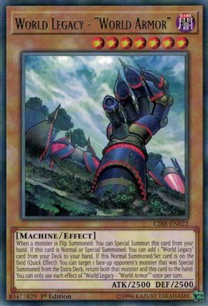 World Legacy - "World Armor" (CIBR-EN022) - Circuit Break Unlimited Circuit Break Yugioh Single  Squirtle Squad Card Shop.