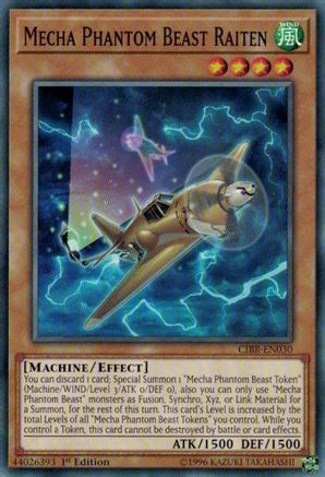 Mecha Phantom Beast Raiten (CIBR-EN030) - Circuit Break 1st Edition Circuit Break Yugioh Single  Squirtle Squad Card Shop.