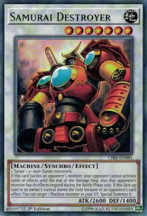 Samurai Destroyer (CIBR-EN081) - Circuit Break Unlimited Circuit Break Yugioh Single  Squirtle Squad Card Shop.