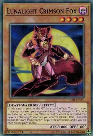 Lunalight Crimson Fox (CIBR-EN090) - Circuit Break 1st Edition Circuit Break Yugioh Single  Squirtle Squad Card Shop.