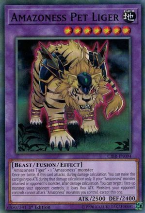 Amazoness Pet Liger (CIBR-EN094) - Circuit Break Unlimited Circuit Break Yugioh Single  Squirtle Squad Card Shop.