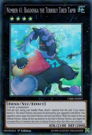 Number 41: Bagooska the Terribly Tired Tapir (CIBR-EN097) - Circuit Break 1st Edition Circuit Break Yugioh Single  Squirtle Squad Card Shop.