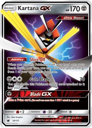 Kartana GX 070  - Holofoil SM  Crimson Invasion - Ultra Rare SM - Crimson Invasion Pokemon Single  Squirtle Squad Card Shop.