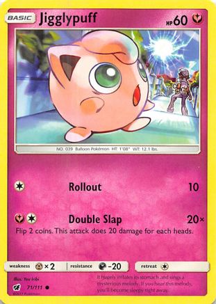 Jigglypuff 071  SM  Crimson Invasion - Common SM - Crimson Invasion Pokemon Single  Squirtle Squad Card Shop.