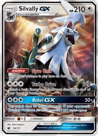 Silvally GX 090  - Holofoil SM  Crimson Invasion - Ultra Rare SM - Crimson Invasion Pokemon Single  Squirtle Squad Card Shop.