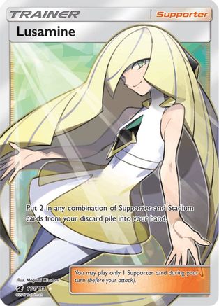 Lusamine (Full Art) 110  - Holofoil SM  Crimson Invasion - Ultra Rare SM - Crimson Invasion Pokemon Single  Squirtle Squad Card Shop.