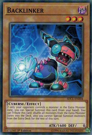Backlinker (SDCL-EN004) - Structure Deck: Cyberse Link 1st Edition Structure Deck: Cyberse Link Yugioh Single  Squirtle Squad Card Shop.
