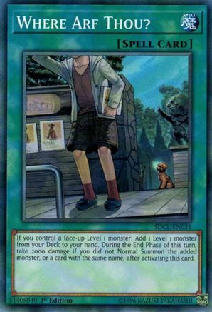 Where Arf Thou? (SDCL-EN031) - Structure Deck: Cyberse Link 1st Edition Structure Deck: Cyberse Link Yugioh Single  Squirtle Squad Card Shop.