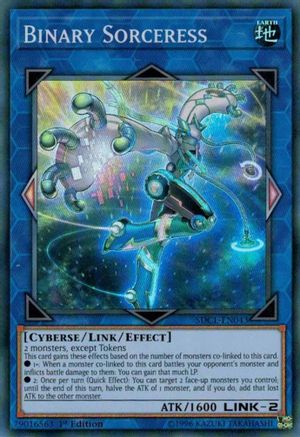 Binary Sorceress (SDCL-EN043) - Structure Deck: Cyberse Link 1st Edition Structure Deck: Cyberse Link Yugioh Single  Squirtle Squad Card Shop.