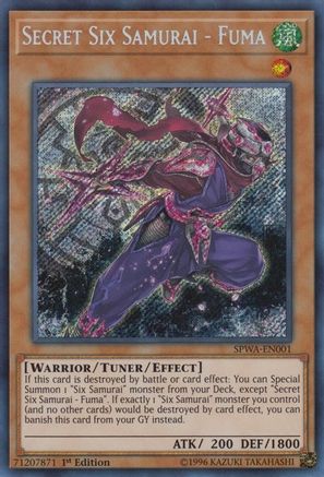 Secret Six Samurai - Fuma (SPWA-EN001) - Spirit Warriors 1st Edition Spirit Warriors Yugioh Single  Squirtle Squad Card Shop.