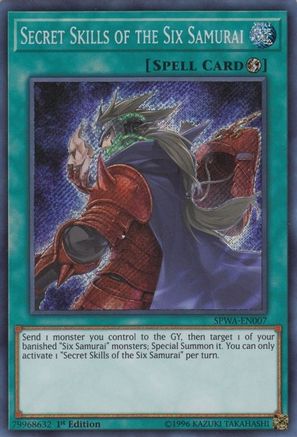 Secret Skills of the Six Samurai (SPWA-EN007) - Spirit Warriors 1st Edition Spirit Warriors Yugioh Single  Squirtle Squad Card Shop.