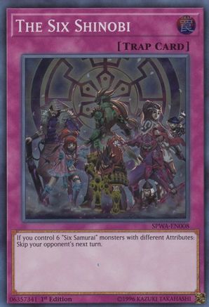 The Six Shinobi (SPWA-EN008) - Spirit Warriors 1st Edition Spirit Warriors Yugioh Single  Squirtle Squad Card Shop.