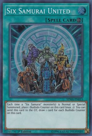 Six Samurai United (SPWA-EN013) - Spirit Warriors 1st Edition Spirit Warriors Yugioh Single  Squirtle Squad Card Shop.