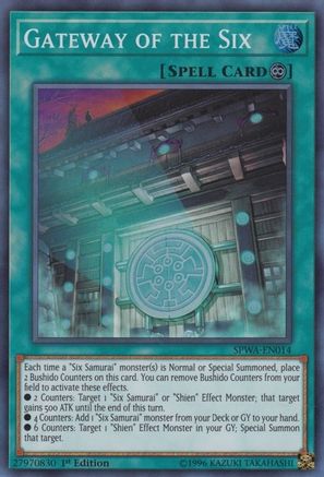 Gateway of the Six (SPWA-EN014) - Spirit Warriors 1st Edition Spirit Warriors Yugioh Single  Squirtle Squad Card Shop.