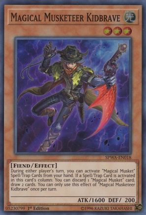 Magical Musketeer Kidbrave (SPWA-EN018) - Spirit Warriors 1st Edition Spirit Warriors Yugioh Single  Squirtle Squad Card Shop.