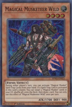Magical Musketeer Wild (SPWA-EN021) - Spirit Warriors 1st Edition Spirit Warriors Yugioh Single  Squirtle Squad Card Shop.