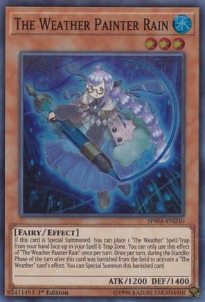 The Weather Painter Rain (SPWA-EN030) - Spirit Warriors 1st Edition Spirit Warriors Yugioh Single  Squirtle Squad Card Shop.