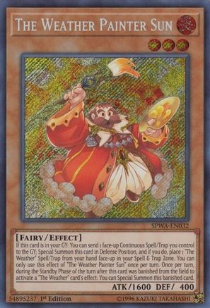 The Weather Painter Sun (SPWA-EN032) - Spirit Warriors 1st Edition Spirit Warriors Yugioh Single  Squirtle Squad Card Shop.