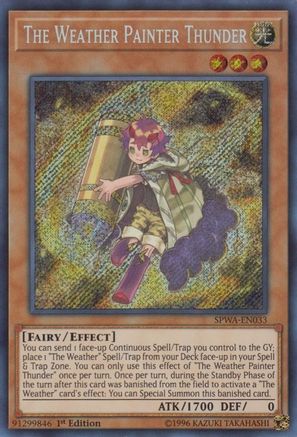 The Weather Painter Thunder (SPWA-EN033) - Spirit Warriors 1st Edition Spirit Warriors Yugioh Single  Squirtle Squad Card Shop.