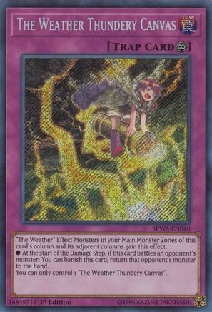 The Weather Thundery Canvas (SPWA-EN040) - Spirit Warriors 1st Edition Spirit Warriors Yugioh Single  Squirtle Squad Card Shop.