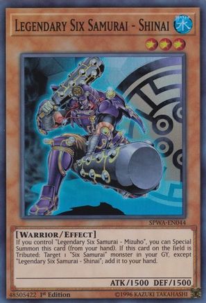 Legendary Six Samurai - Shinai (SPWA-EN044) - Spirit Warriors 1st Edition Spirit Warriors Yugioh Single  Squirtle Squad Card Shop.