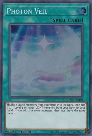 Photon Veil (SPWA-EN050) - Spirit Warriors 1st Edition Spirit Warriors Yugioh Single  Squirtle Squad Card Shop.