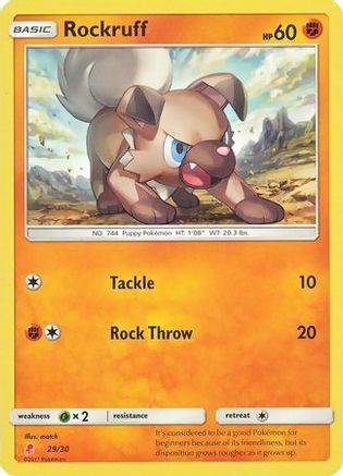 Rockruff (#29)  SM Trainer Kit Lycanroc & Alolan Raichu - Common SM Trainer Kit: Lycanroc & Alolan Raichu Pokemon Single  Squirtle Squad Card Shop.
