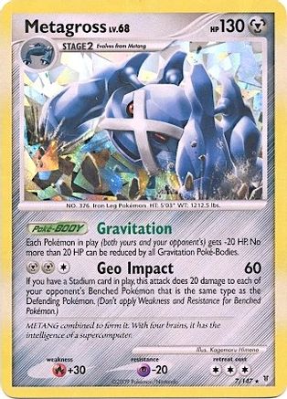 Metagross - 7/147 (Cracked Ice Holo)/147  - Holofoil Blister Exclusives - Promo Blister Exclusives Pokemon Single  Squirtle Squad Card Shop.