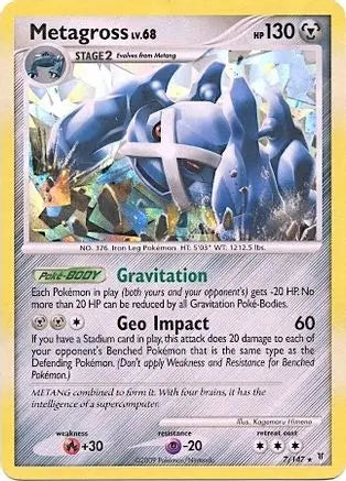 Metagross - 7/147 (Cracked Ice Holo)/147  - Holofoil Blister Exclusives - Promo Blister Exclusives Pokemon Single  Squirtle Squad Card Shop.