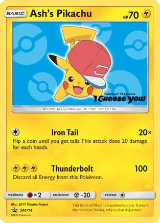 Ash's Pikachu SM114  SM Promos - Promo
