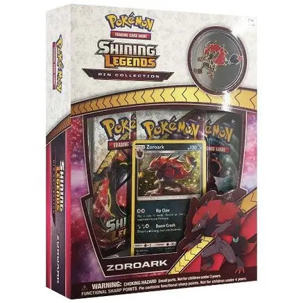 Shining Legends Pin Collection: Zoroark Shining Legends Pokemon Sealed  Squirtle Squad Card Shop.