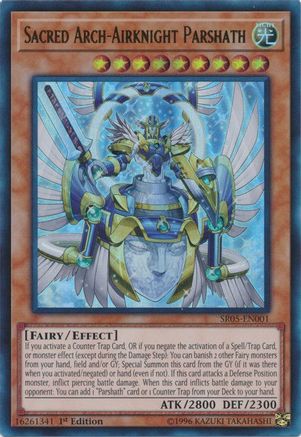 Sacred Arch-Airknight Parshath (SR05-EN001) - Structure Deck: Wave of Light 1st Edition Structure Deck: Wave of Light Yugioh Single  Squirtle Squad Card Shop.