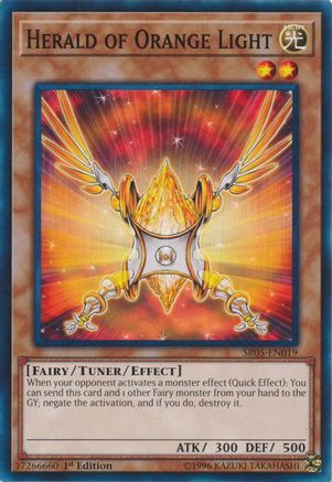 Herald of Orange Light (SR05-EN019) - Structure Deck: Wave of Light 1st Edition Structure Deck: Wave of Light Yugioh Single  Squirtle Squad Card Shop.