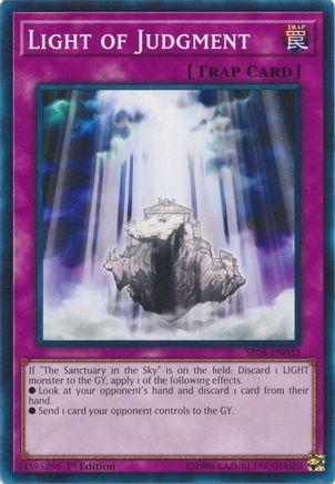 Light of Judgment (SR05-EN032) - Structure Deck: Wave of Light 1st Edition Structure Deck: Wave of Light Yugioh Single  Squirtle Squad Card Shop.