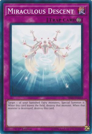Miraculous Descent (SR05-EN033) - Structure Deck: Wave of Light 1st Edition Structure Deck: Wave of Light Yugioh Single  Squirtle Squad Card Shop.