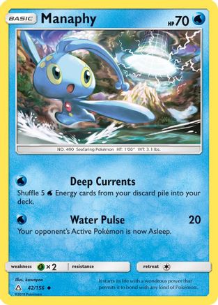 Manaphy 042  SM  Ultra Prism - Uncommon SM - Ultra Prism Pokemon Single  Squirtle Squad Card Shop.